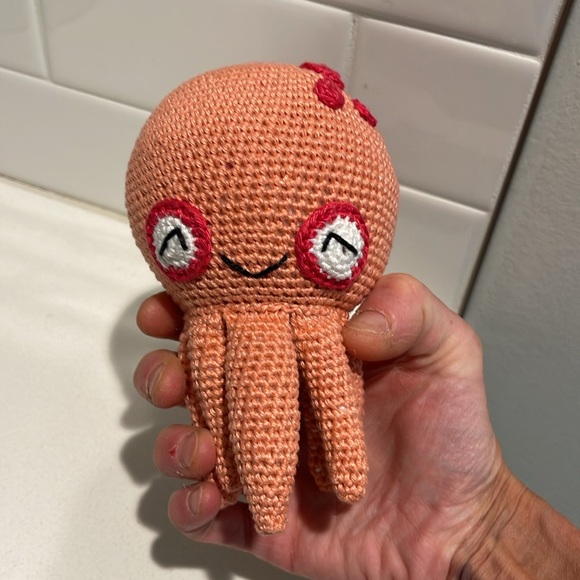 Hand Crafted Octopus 🐙 Amigurumi Crochet Doll Toy Figure Ocean Sea Water Marine - Picture 10 of 10